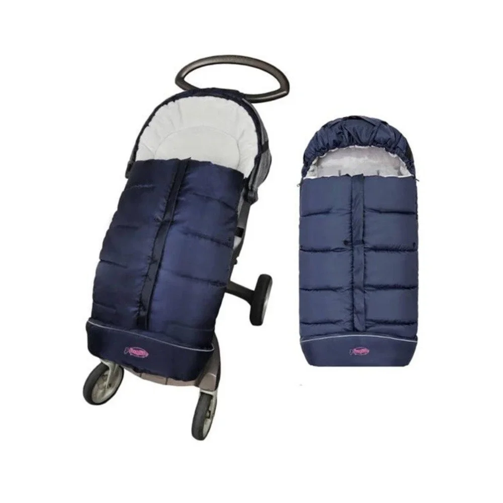 Cozy Toe Stroller Bunting Bag Soft Fleece Lining Weatherproof Blue